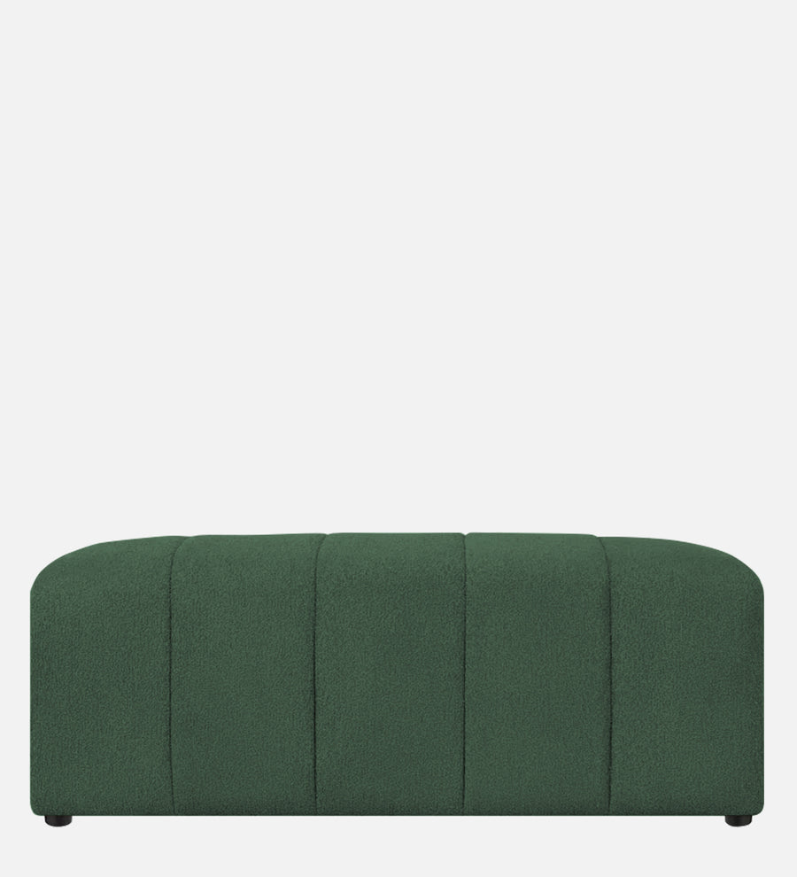Rexi Boucle Fabric Bench In Bottle Green Colour - Febonic Living