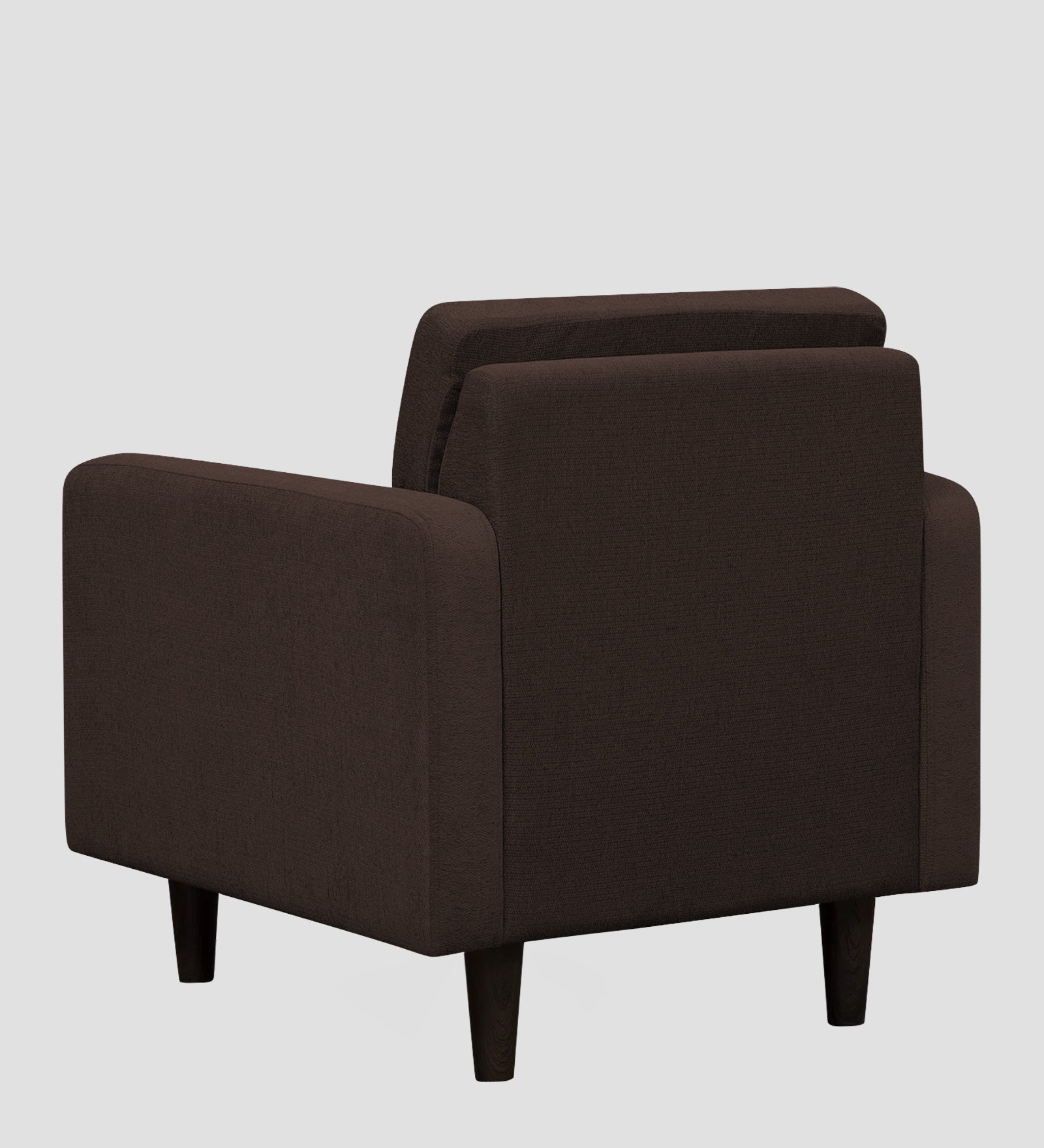 Noha Fabric 1 Seater Sofa In  Coffee Brown Colour - Febonic Living