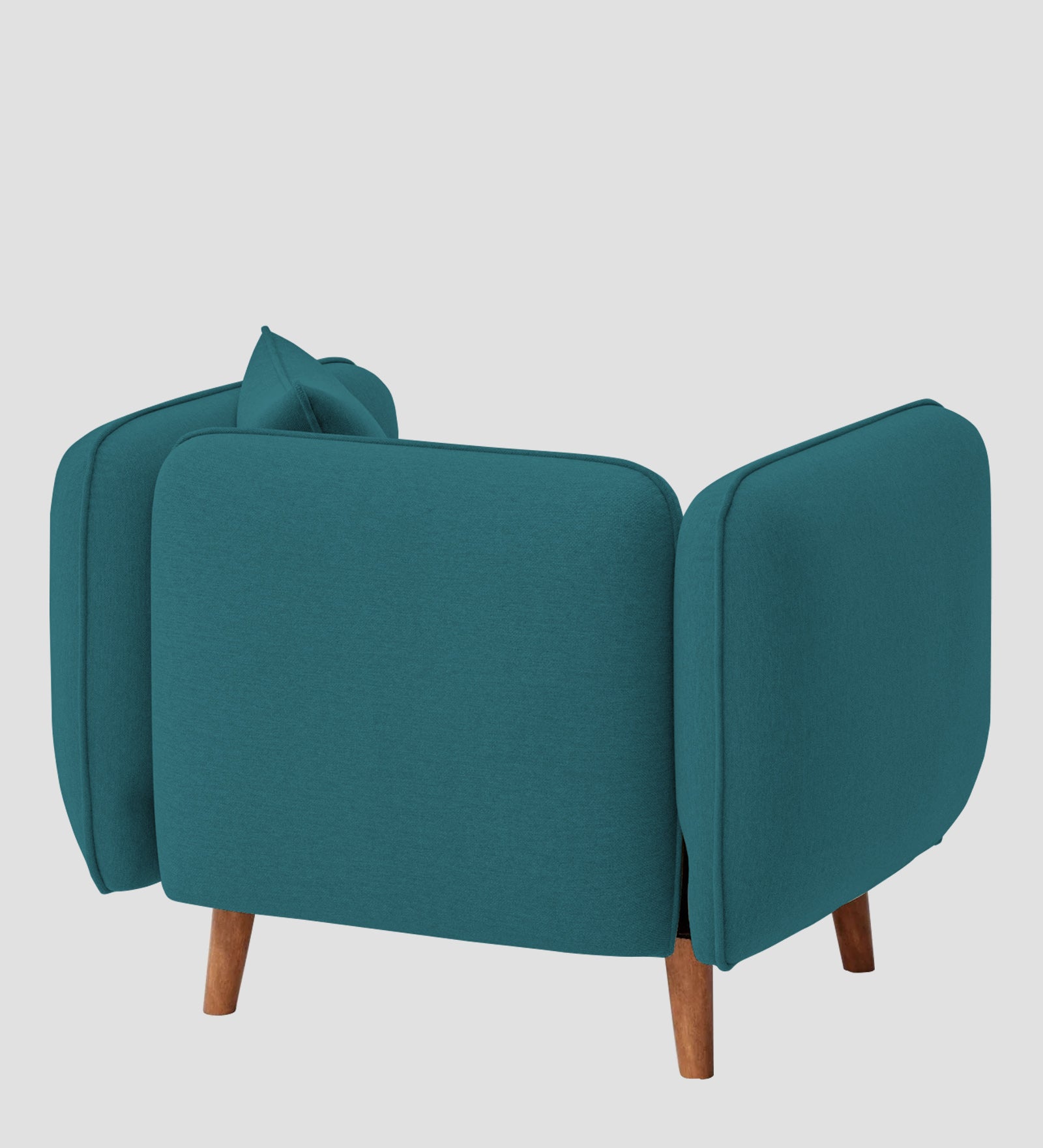 Reva Fabric 1 Seater Sofa In  Water Blue Colour - Febonic Living