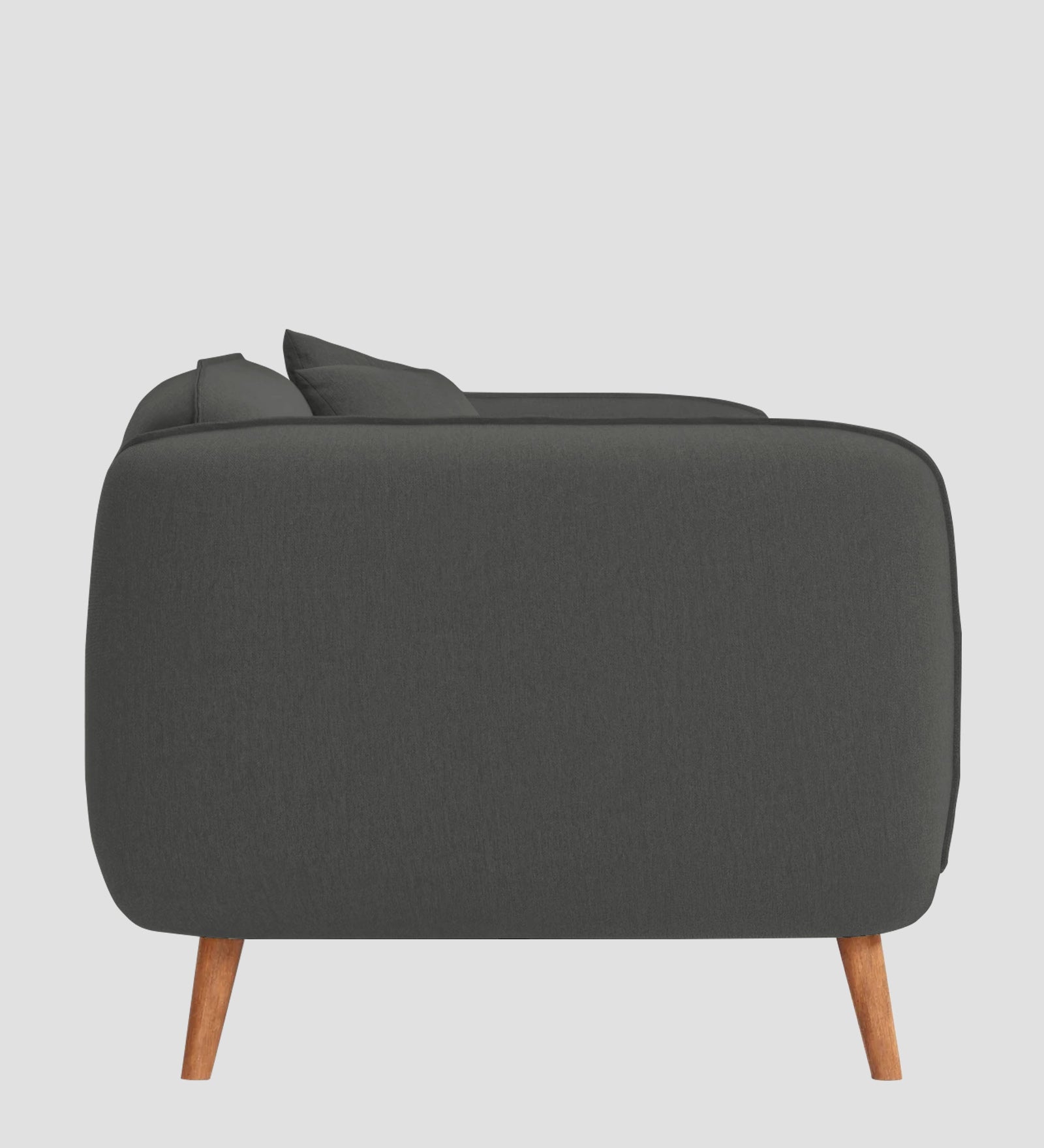 Zia Fabric 1 Seater Sofa In Stone Grey Colour