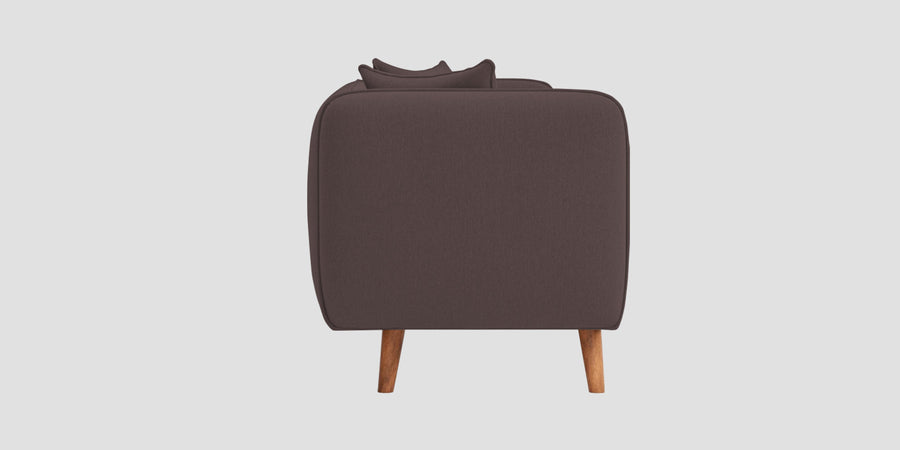 Reva Fabric 2 Seater Sofa In Night Brown Colour - Febonic Living