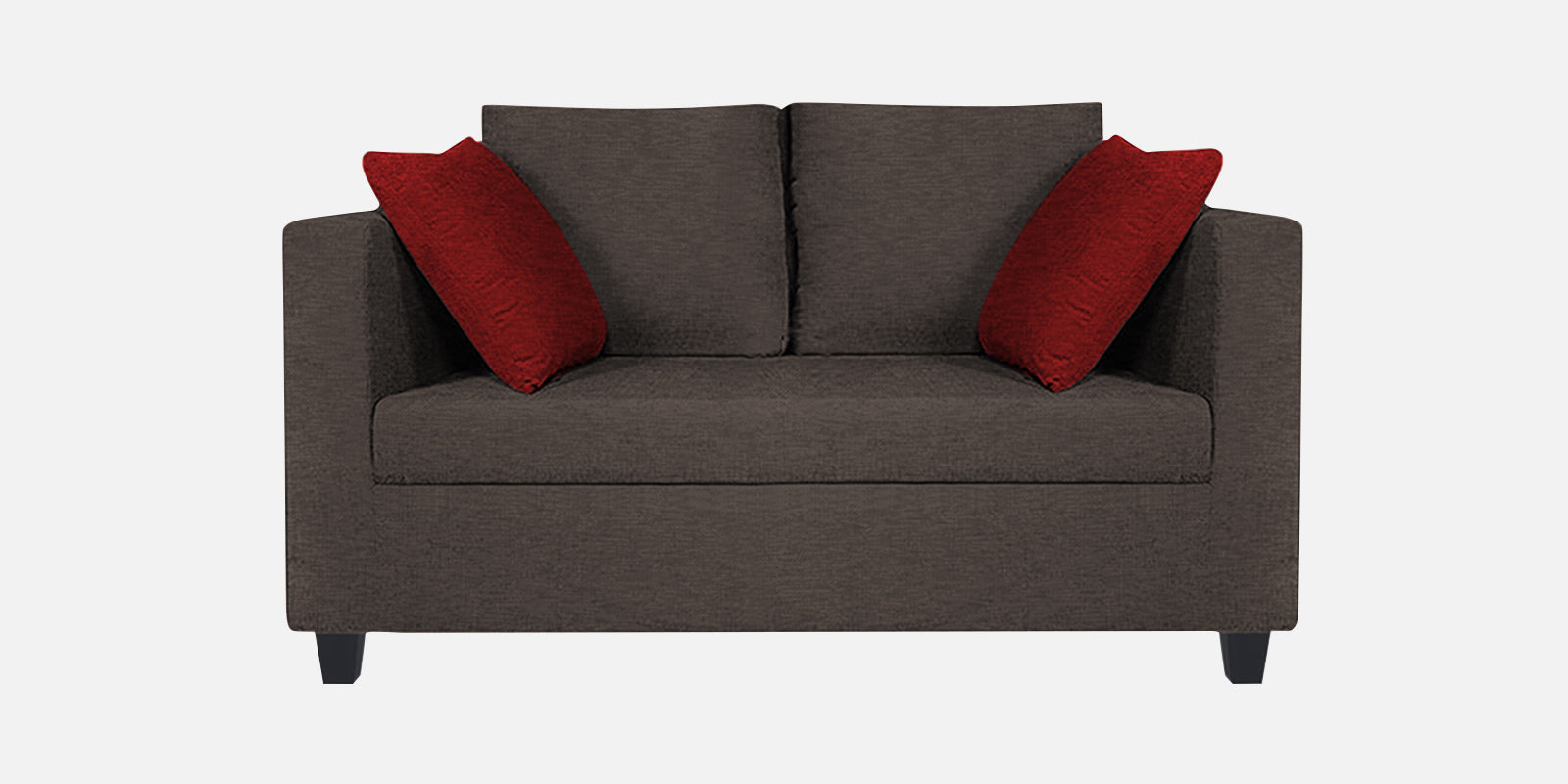 Nuska Fabric 2 Seater Sofa In Caspa Brown Colour - Febonic Living