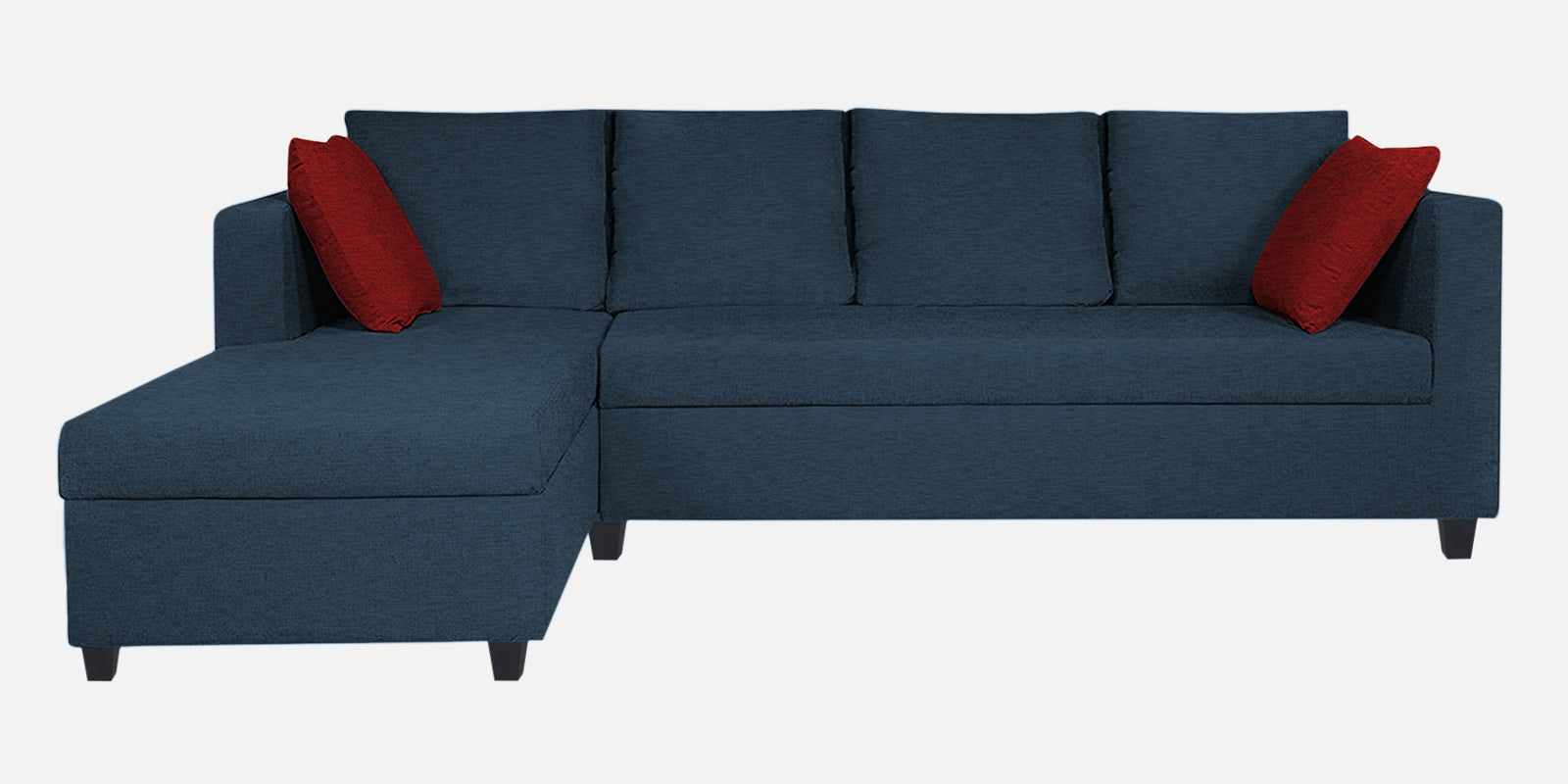 Nebula Fabric RHS Sectional Sofa (3+Lounger) in Light Blue Colour