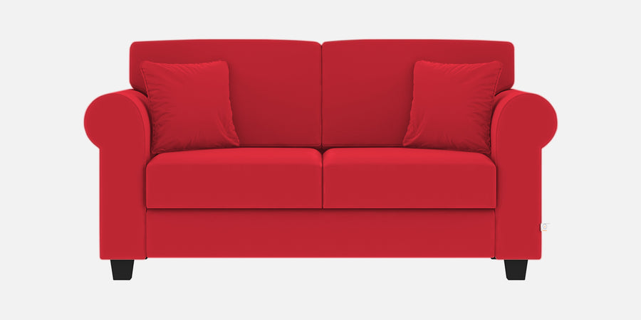 Numonk Velvet 2 Seater Sofa In Ox Blood Maroon Colour - Febonic Living