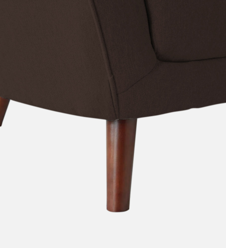 Benjamin Fabric 1 Seater Sofa In Coffee Brown Colour - Febonic Living