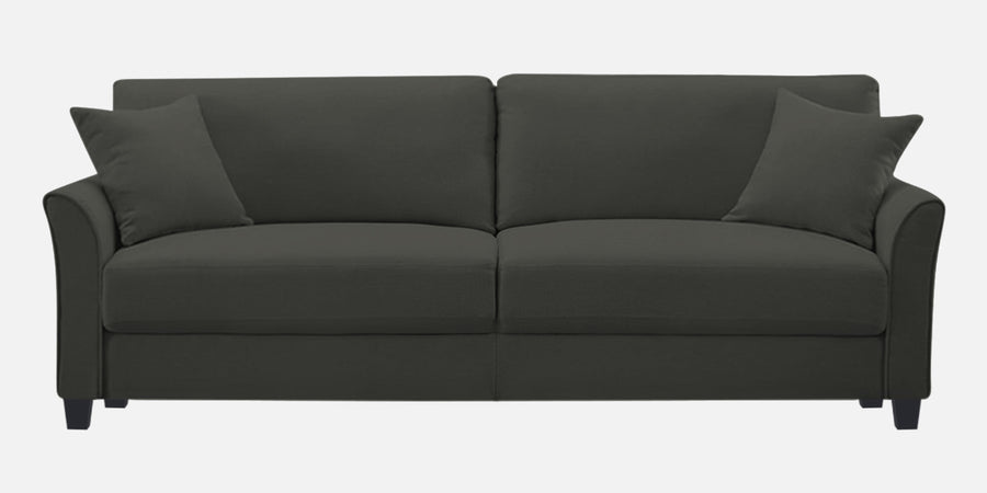 Daroo Velvet 3 Seater Sofa In Hory Grey Colour - Febonic Living