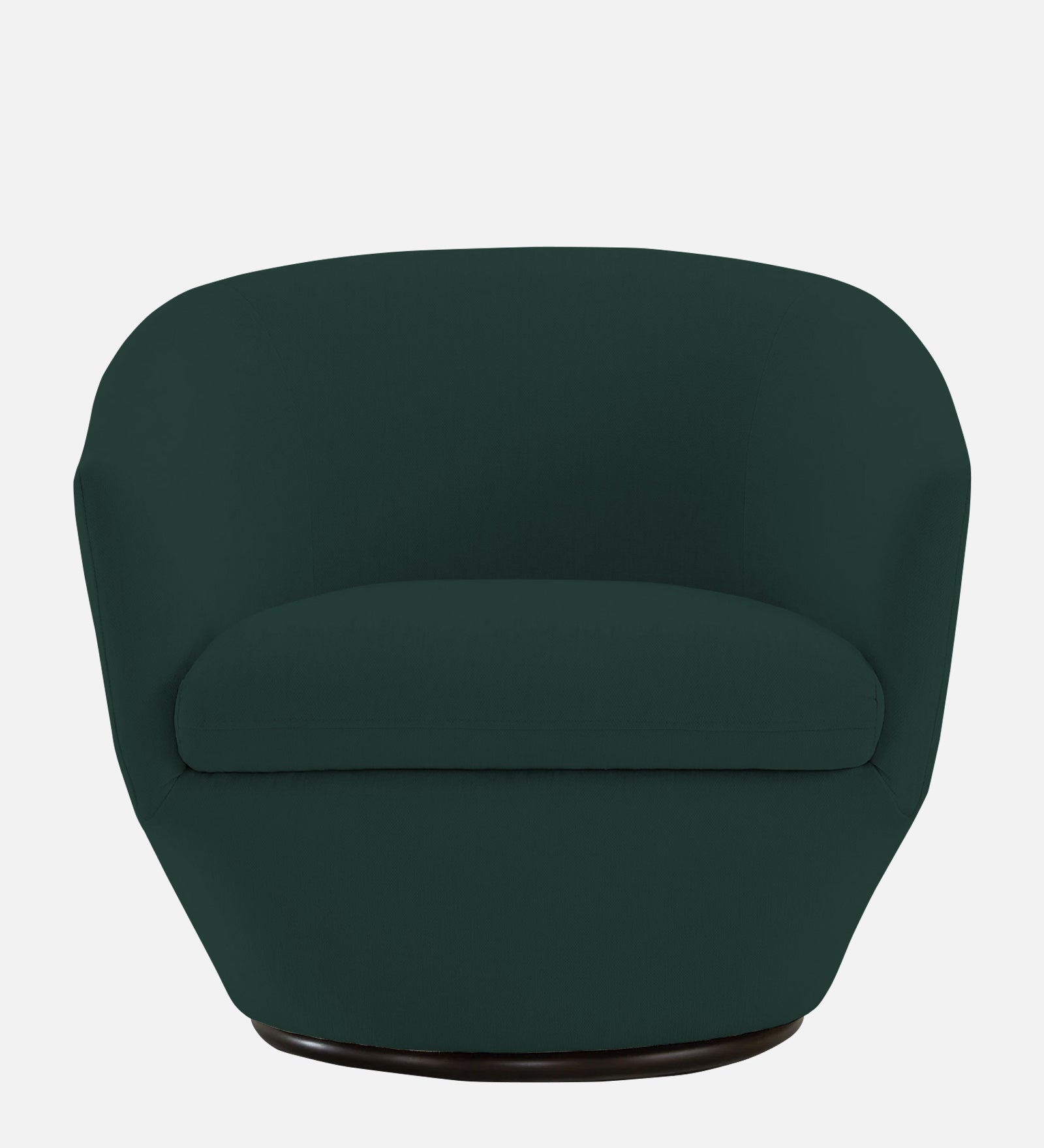 Haddie Velvet Swivel Chair in Forest Green Colour