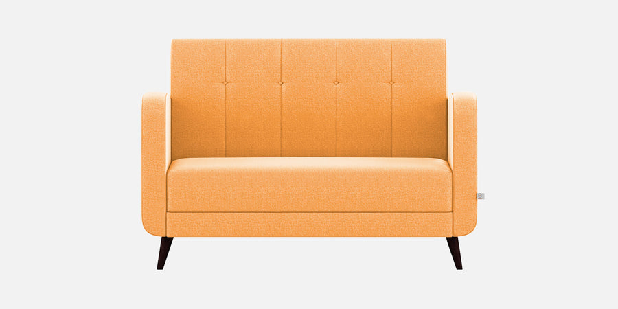 Wiki Velvet 2 Seater Sofa In Tangerine Orange Colour - Febonic Living