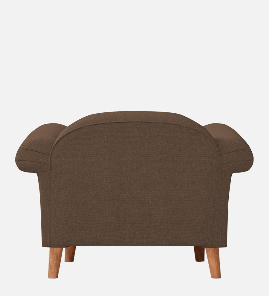 Barber Fabric 1 Seater Sofa In Rosy Brown Colour - Febonic Living