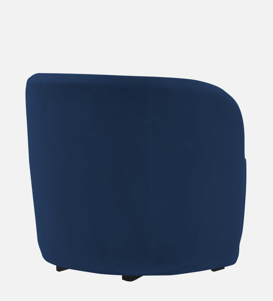 Lucky Velvet Lounge Chair In Imperial Blue Colour - Febonic Living