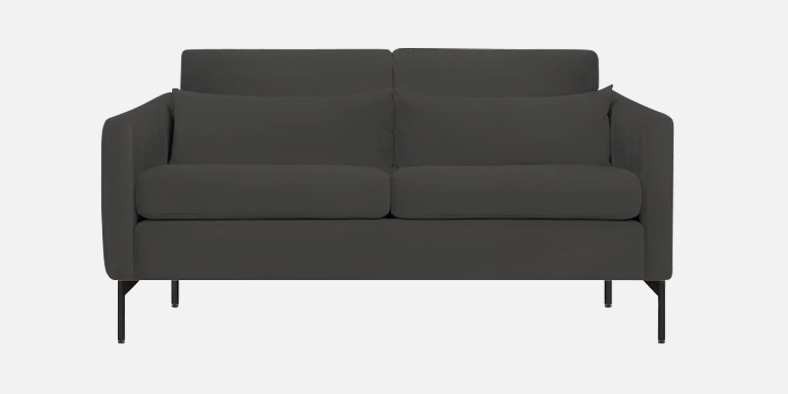 Haru Velvet 2 Seater Sofa in Hory Grey Colour