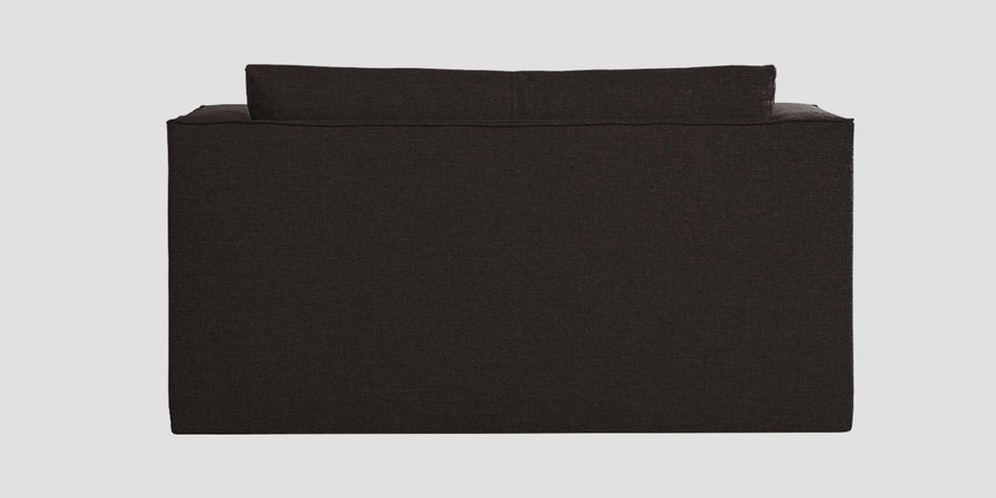 Kenia Fabric 2 Seater Foldable Sofa Cum Bed In Cara Brown Colour - Febonic Living