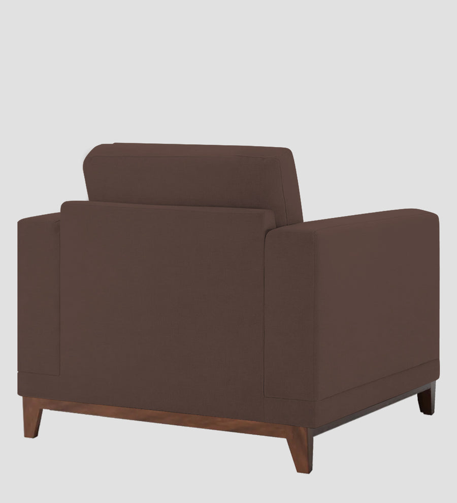 Esha Fabric 1 Seater Sofa In Caramel Brown Colour - Febonic Living