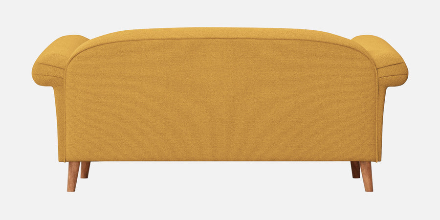 Barber Fabric 2 Seater Sofa In Corn Yellow Colour - Febonic Living