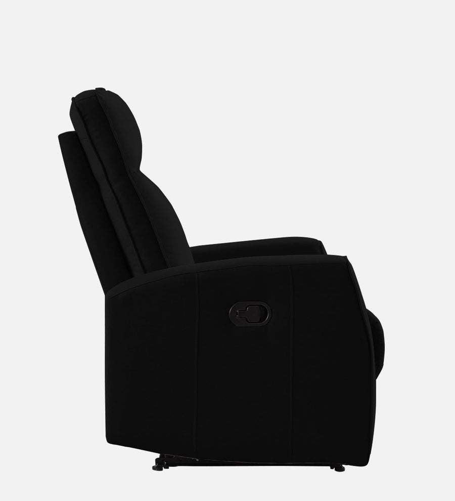Logan Fabric 1 Seater Motorized Recliner In Zed Black Colour - Febonic Living