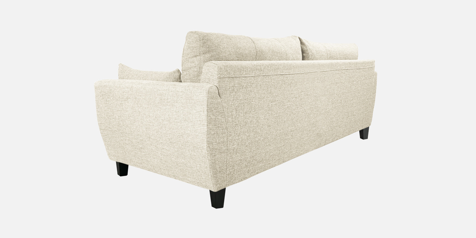 Mario Fabric 3 Seater Sofa in Ivory Cream Colour