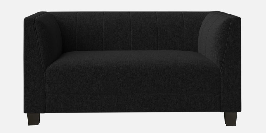 Chastin Fabric 2 Seater Sofa In Zed Black Colour - Febonic Living