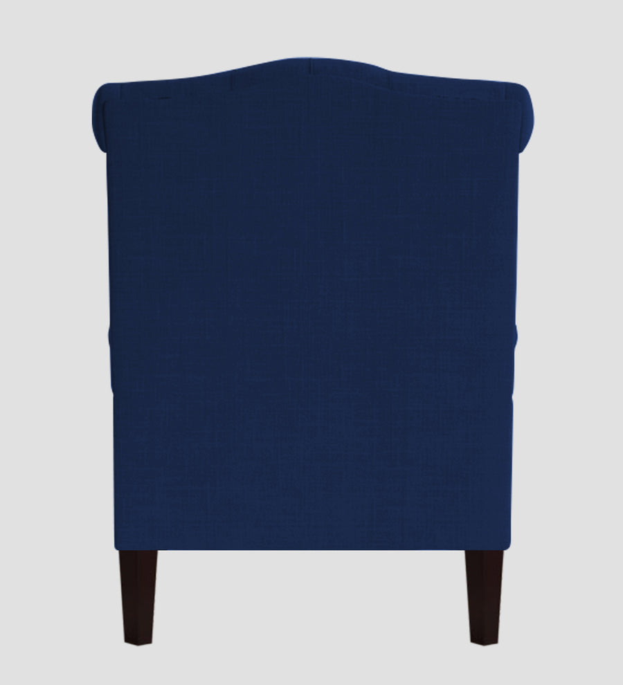 Neyub Fabric Wing Chair In Royal Blue Colour - Febonic Living