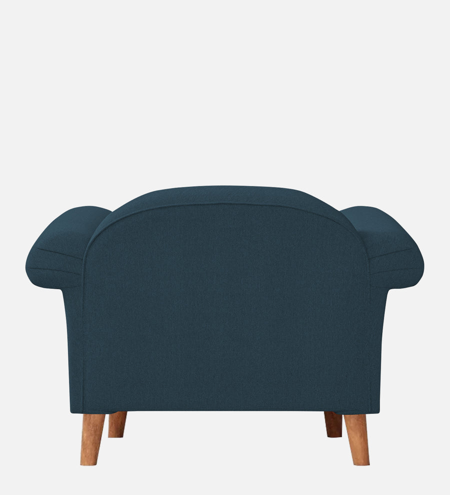 Barber Fabric 1 Seater Sofa In Cool Blue Colour - Febonic Living