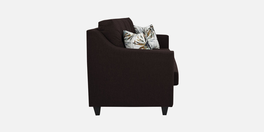 Welly Fabric 3 Seater Sofa In Dark Brown Colour - Febonic Living