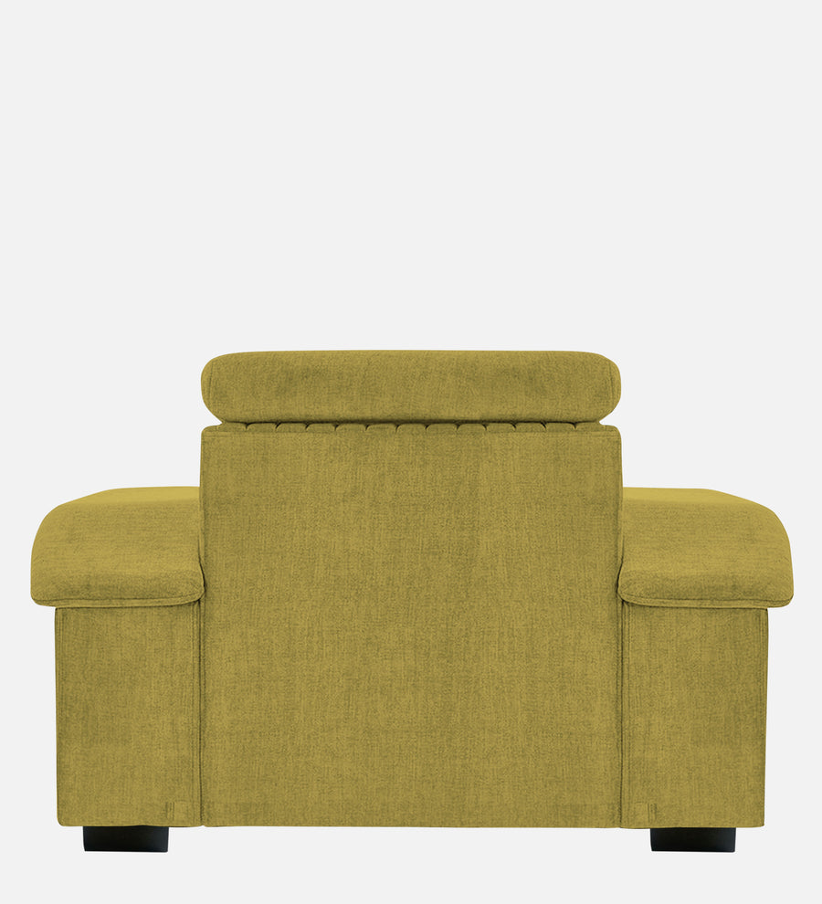 Draco Fabric 1 Seater Sofa In Parrot Green Colour - Febonic Living