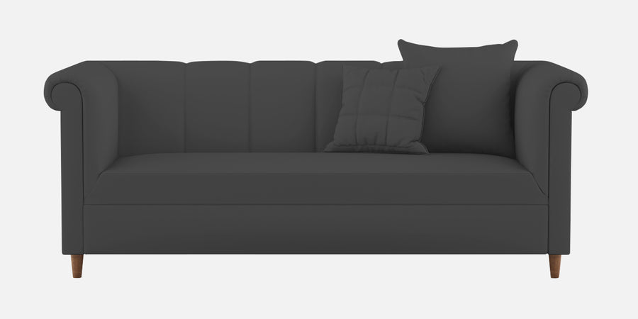 Rubi Velvet 3 Seater Sofa In Davy Grey Colour - Febonic Living