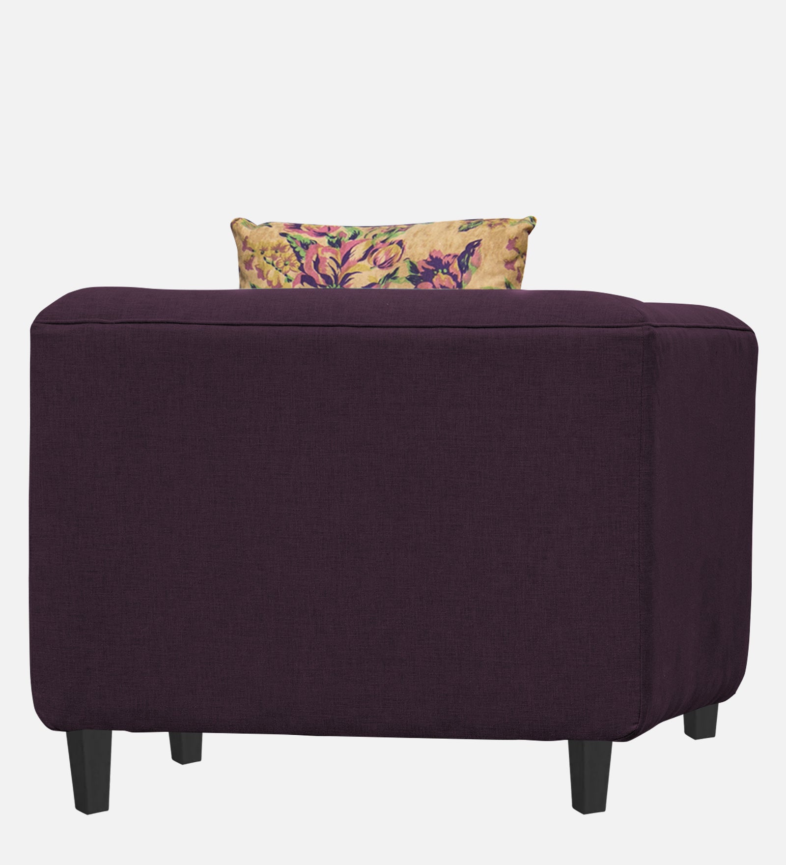 Niki Fabric 1 Seater Sofa in Greek Purple Colour