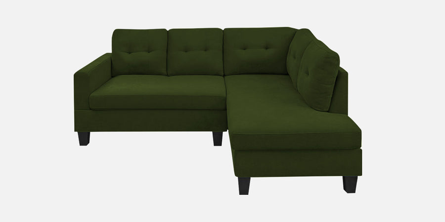 Thomas Fabric Lhs Sectional Sofa 2 Lounger In Olive Green Colour - Febonic Living