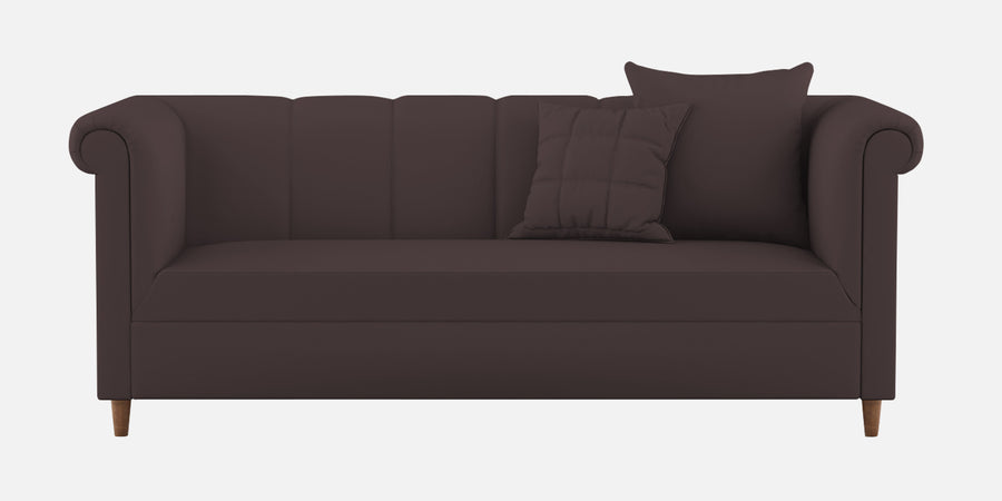 Rubi Velvet 3 Seater Sofa In Mocha Brown Colour - Febonic Living