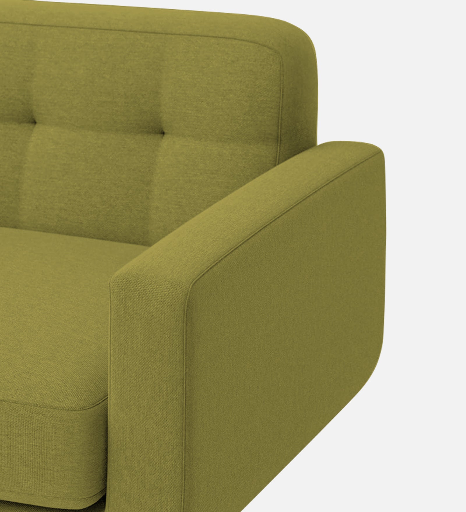 Marsela Fabric 1 Seater Sofa in Kelly Green Colour