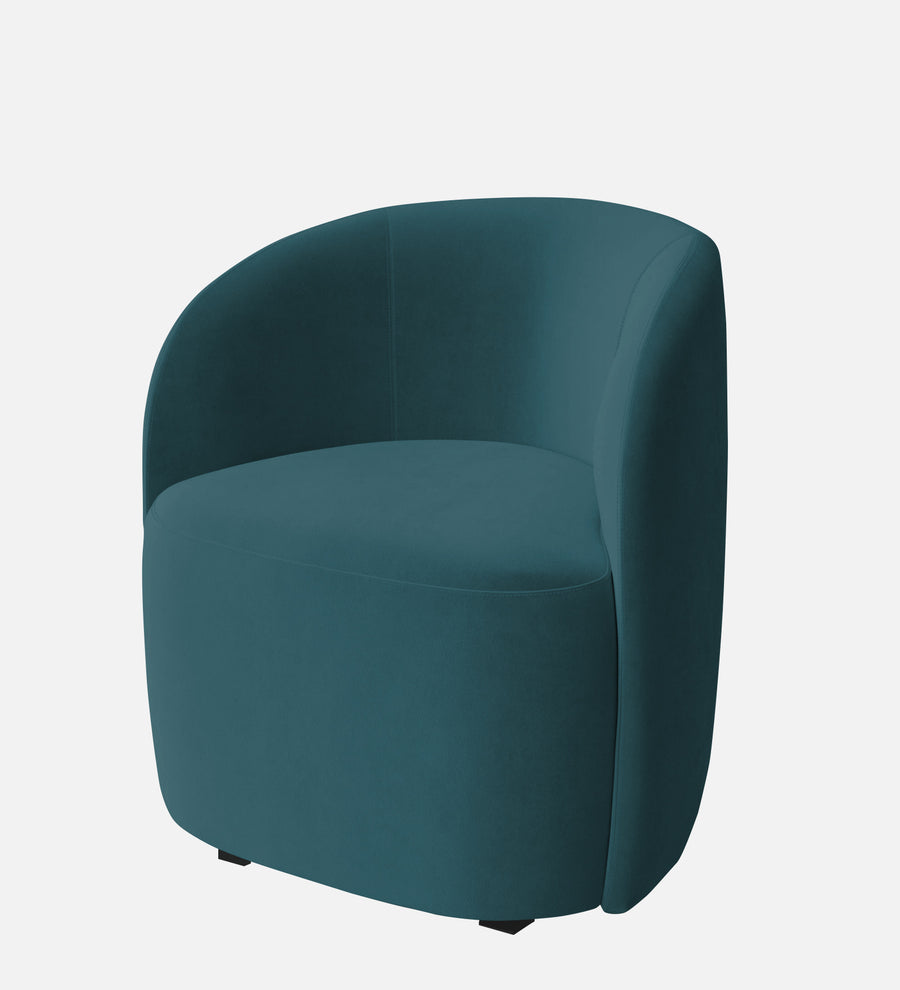 Lucky Velvet Lounge Chair In Arabian Green Colour - Febonic Living