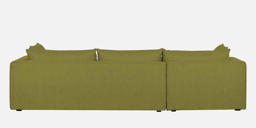 Ziggy Fabric Lhs Sectional Sofa 3 Lounger In Kelly Green Colour - Febonic Living