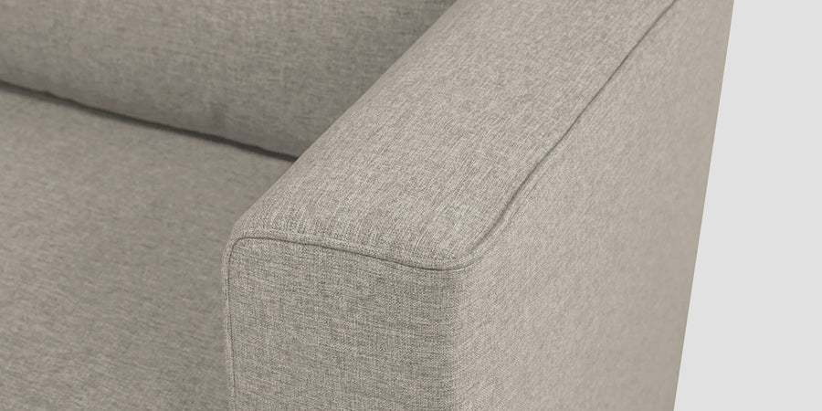 Kenia Fabric 3 Seater Foldable Sofa Cum Bed In Ash Grey Colour - Febonic Living