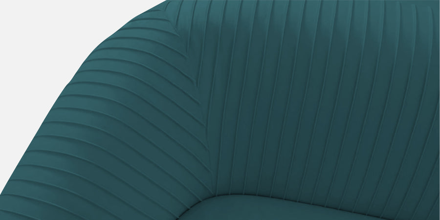 Yara Velvet Fabric 2 Seater Sofa In Arabian Green Colour - Febonic Living