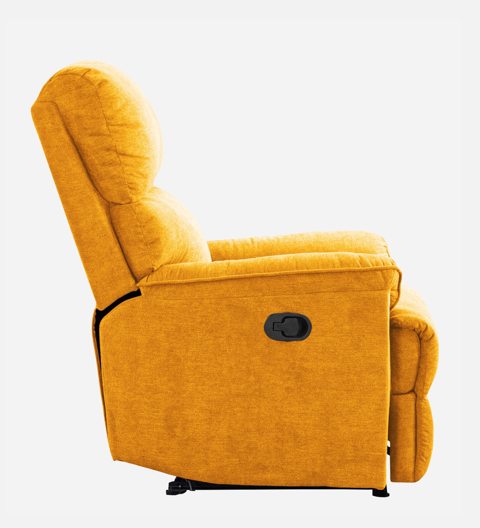 Abby Fabric Manual 1 Seater Recliner In Bold Yellow Colour