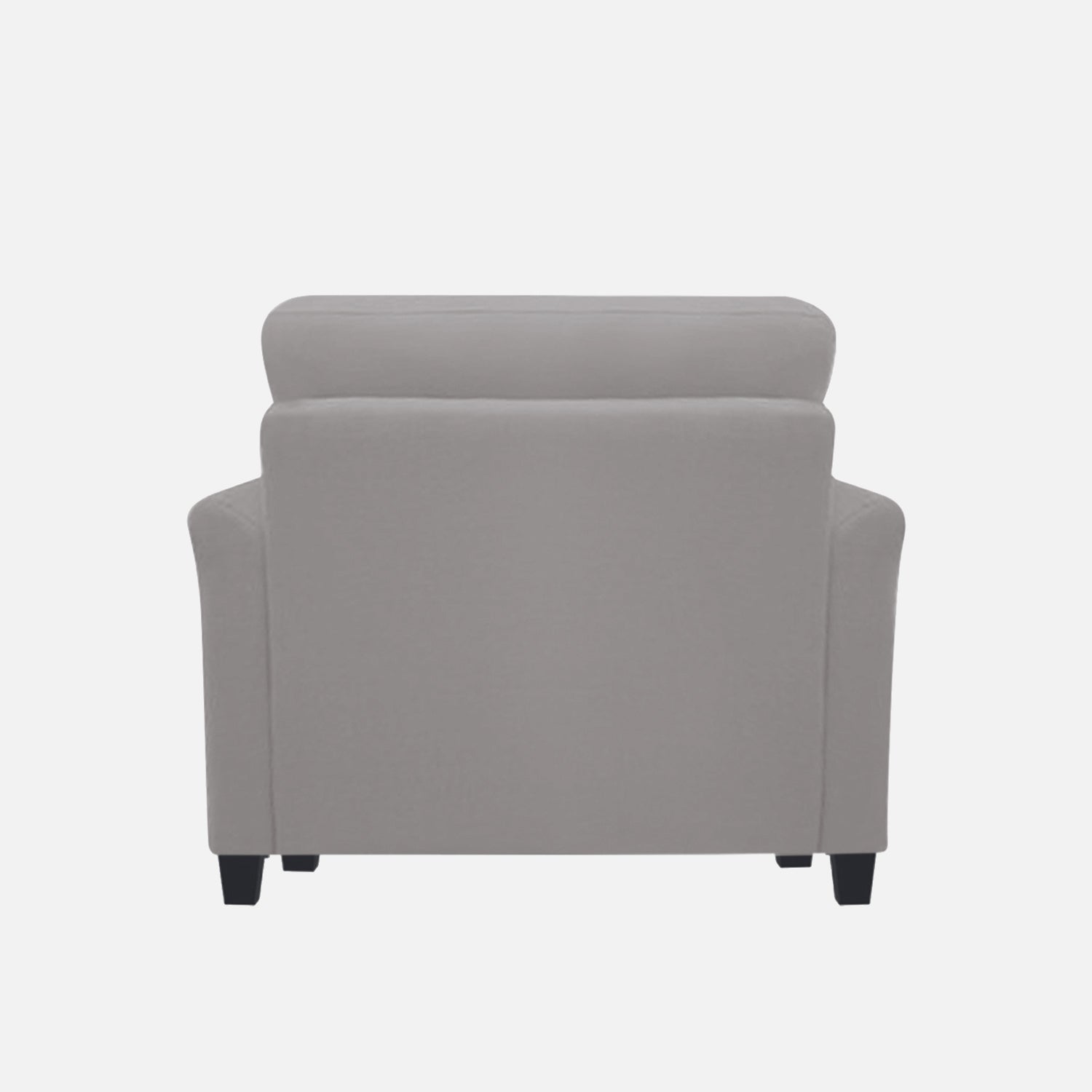 Daroo Velvet 1 Seater Sofa In light grey Colour