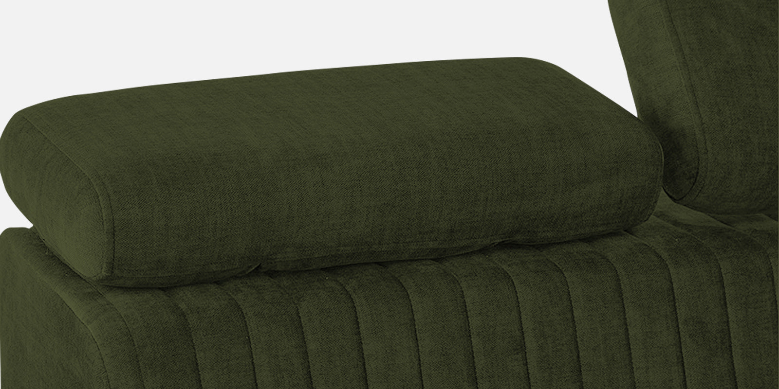 Draco Fabric 6 Seater Corner Sofa In Olive Green Colour - Febonic Living