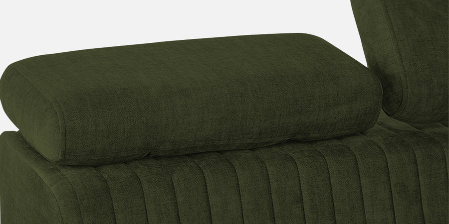 Draco Fabric 6 Seater Corner Sofa In Olive Green Colour - Febonic Living