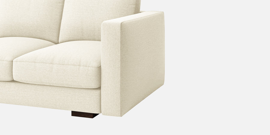 Messy Fabric 2 Seater Sofa In Ivory Cream Colour - Febonic Living
