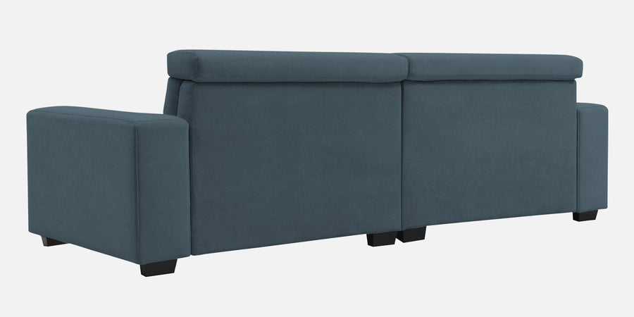 Hiro Fabric 3 Seater Sofa In Cobalt Blue Colour - Febonic Living
