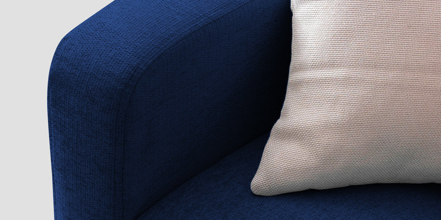 Noha Fabric 3 Seater Sofa In Royal Blue Colour - Febonic Living