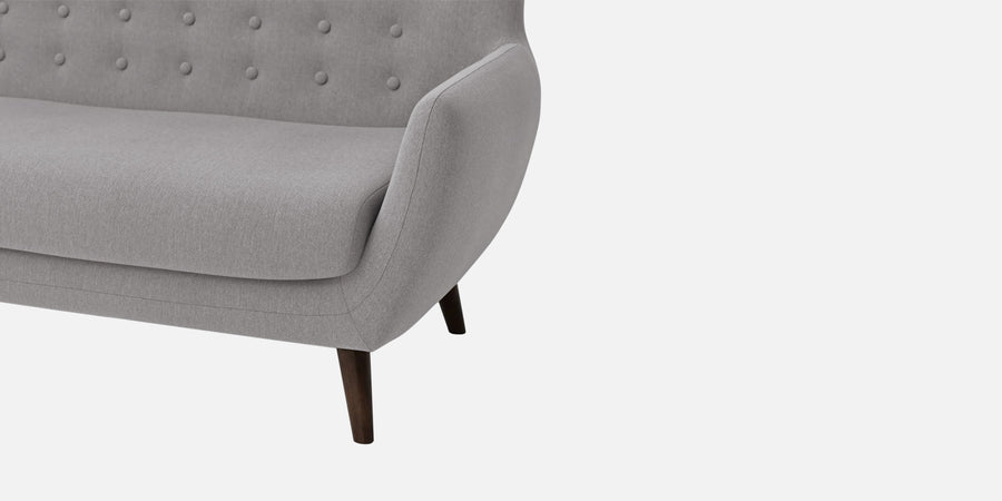 Goofy Fabric 2 Seater Sofa In Silver Grey Colour - Febonic Living