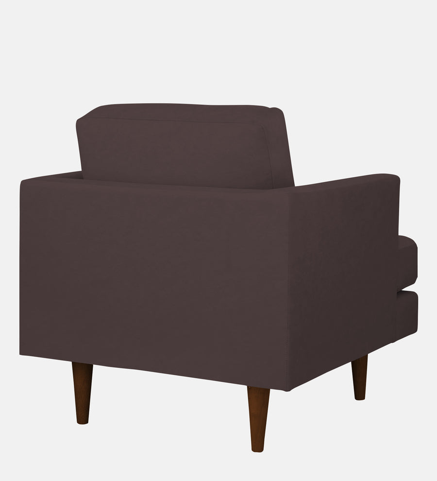 Motra Velvet 1 Seater Sofa In Mocha Brown Colour - Febonic Living