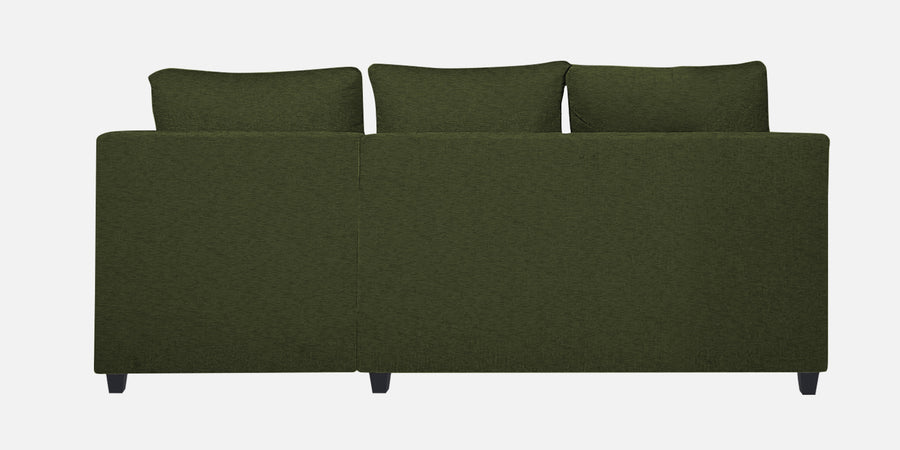 Nebula Fabric Lhs Sectional Sofa 2 Lounger In Olive Green Colour - Febonic Living