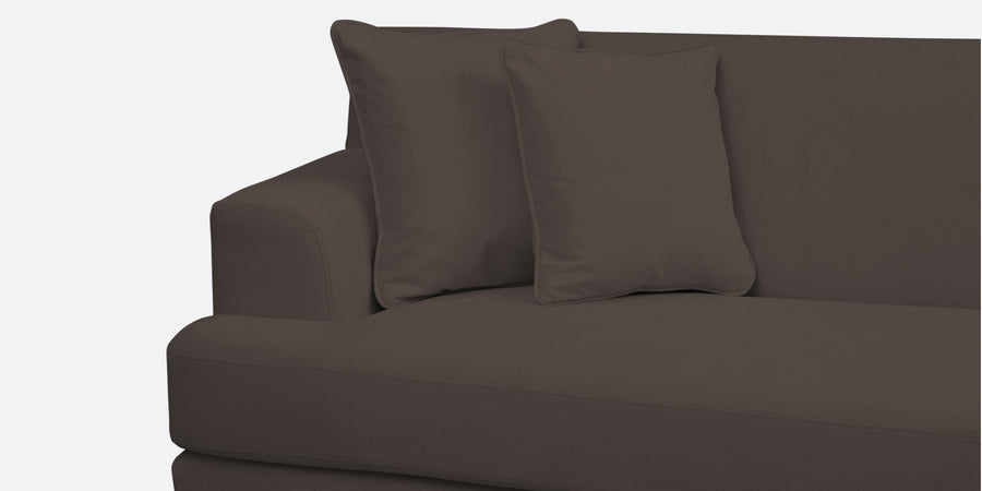 Woody Fabric 2 Seater Sofa In Lito Brown Colour - Febonic Living