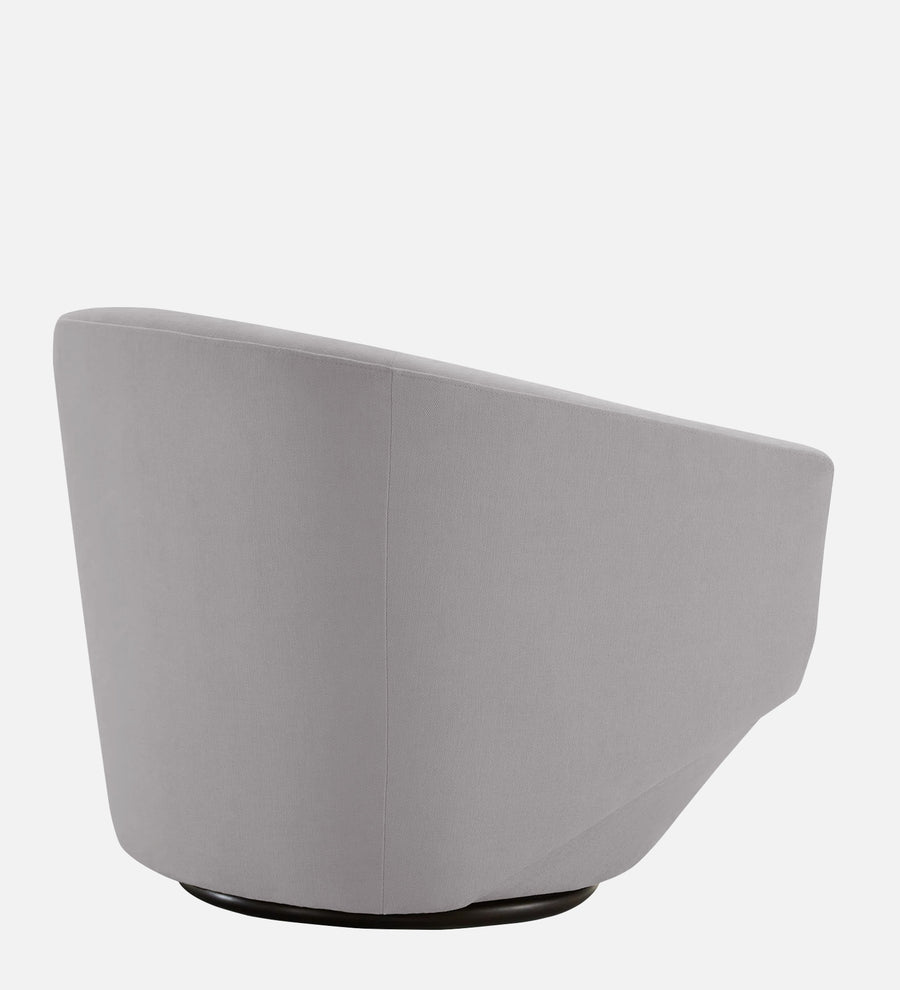 Haddie Velvet Swivel Chair In Concrete Grey Colour - Febonic Living