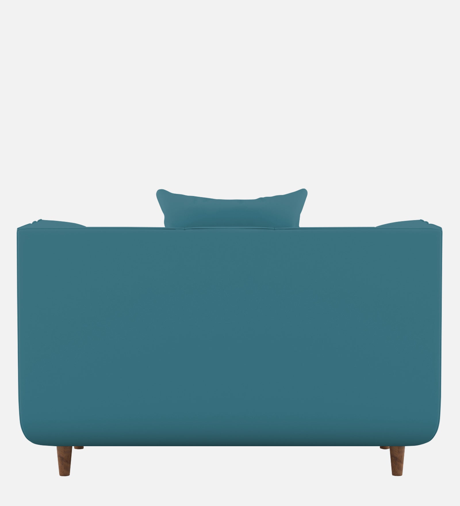 Sumo Velvet 1 Seater Sofa in Aqua Blue Colour