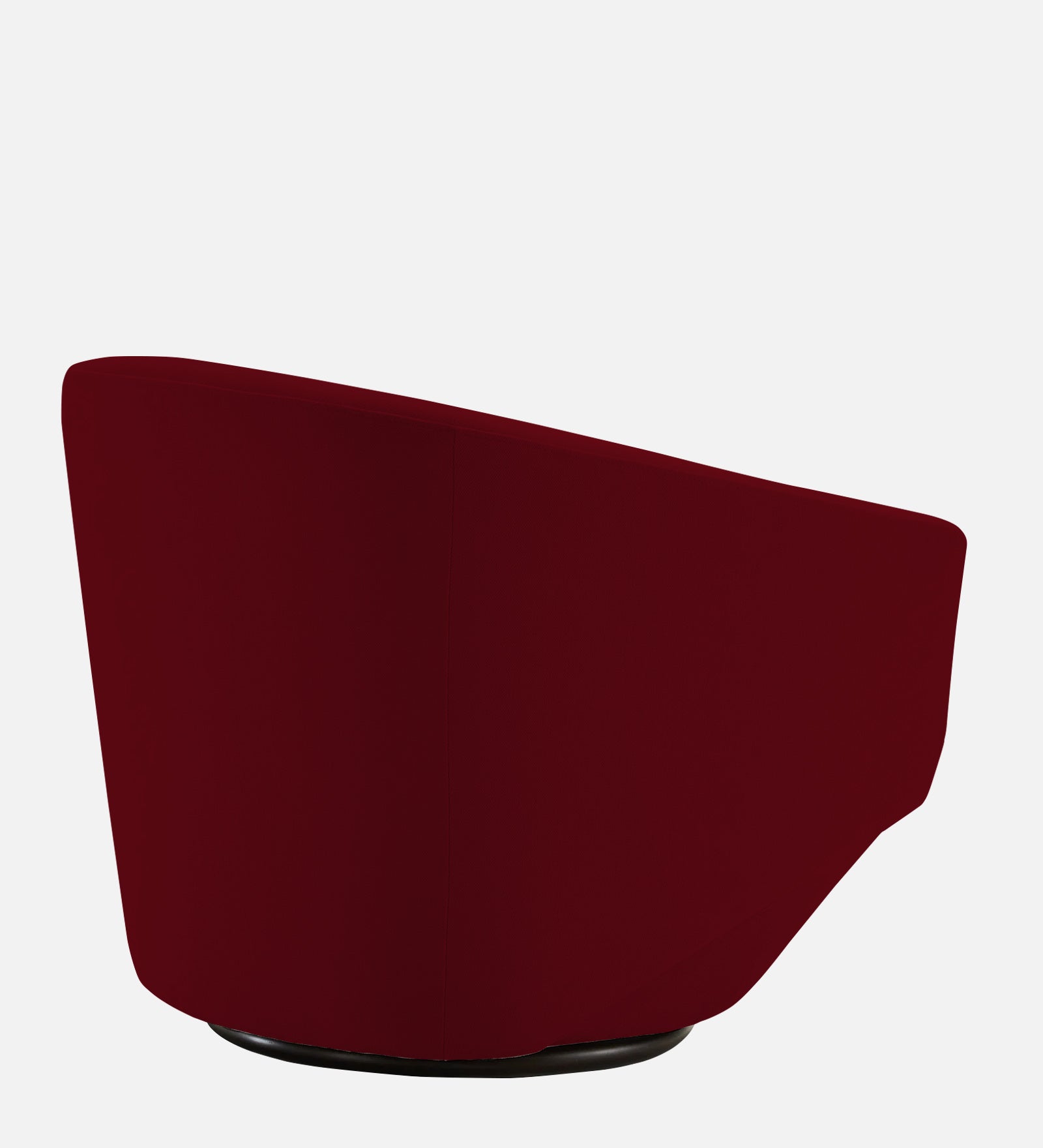 Haddie Velvet Swivel Chair in Cherry Red Colour