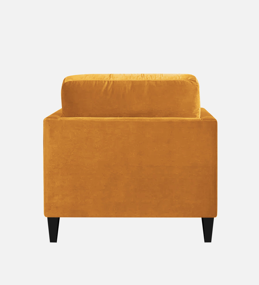 Makou Velvet Chaise Lounger In Turmeric Yellow Colour - Febonic Living