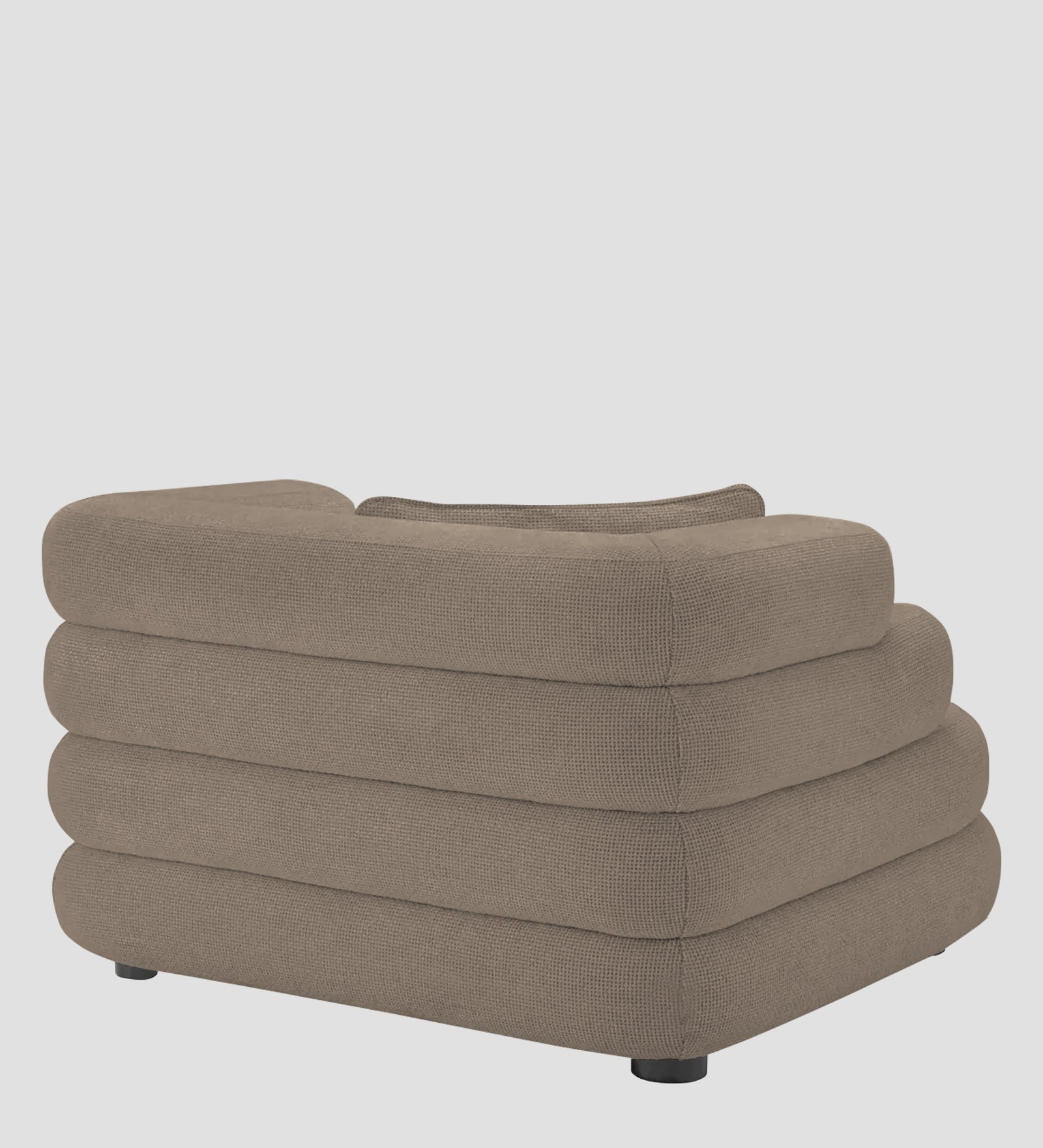 Wener Fabric 1 Seater Sofa in Hazel Beige Colour